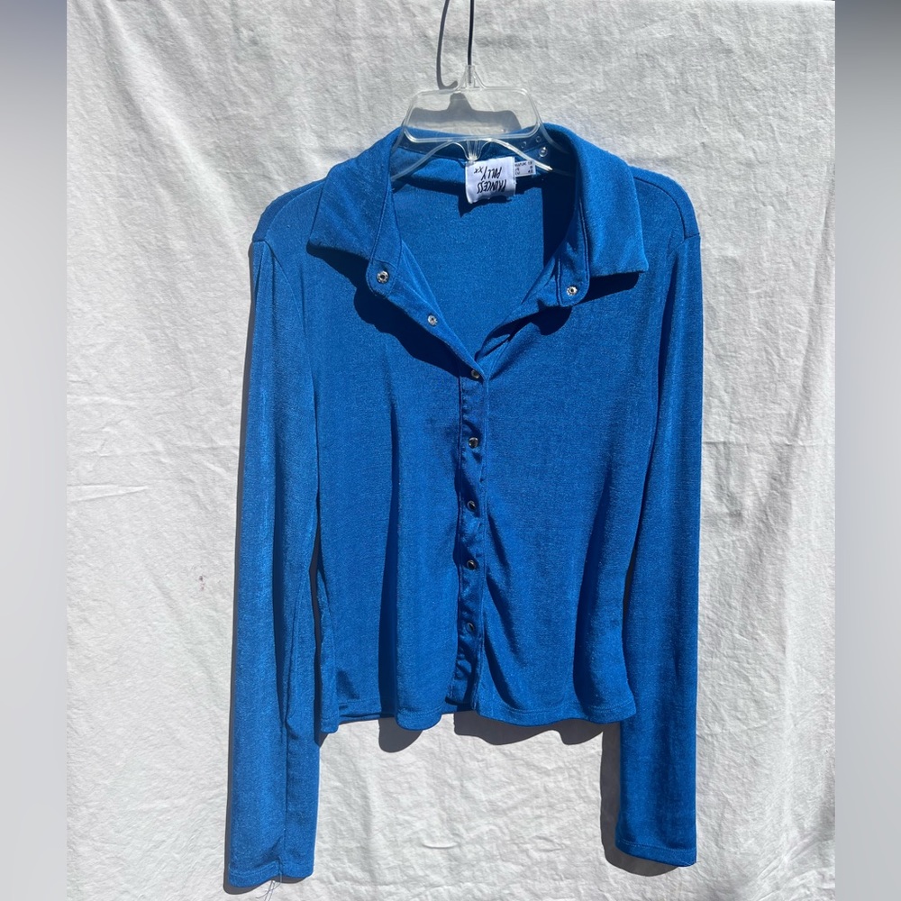 Princess Polly Blue Long sleeve top